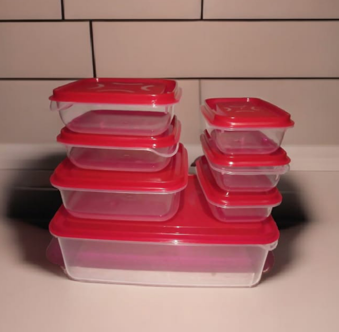 7 Pieces Food Storage Containers - pack of 7 food containers set of 7 containers