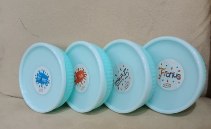 Durable & Stylish 4-Piece Round Bowl Set of 4.5 inch- Round plastic small bowl set
