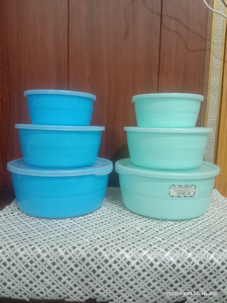 3 in 1 ROUND PLASTIC BOWL SET