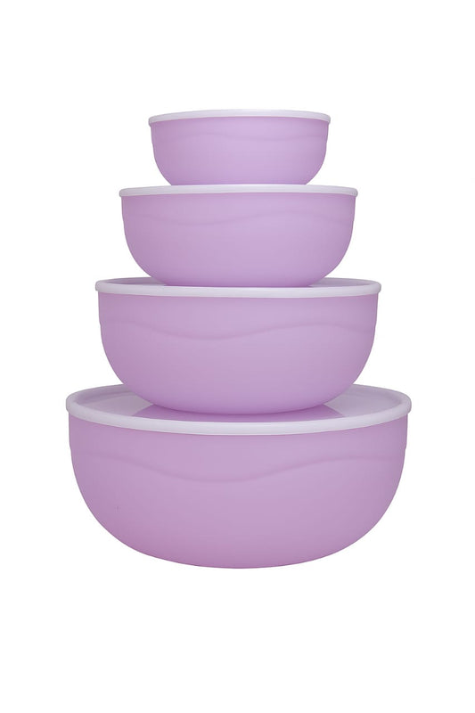 PACK of 4 round shape splash plastic set