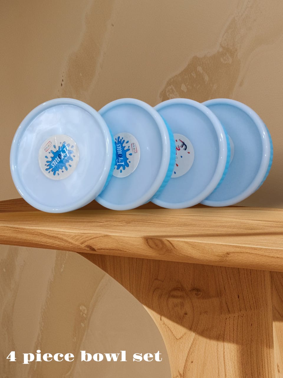 Durable & Stylish 4-Piece Round Bowl Set of 4.5 inch- Round plastic small bowl set
