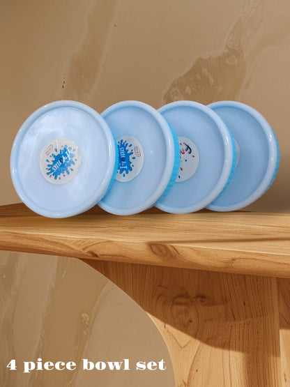 Durable & Stylish 4-Piece Round Bowl Set of 4.5 inch- Round plastic small bowl set