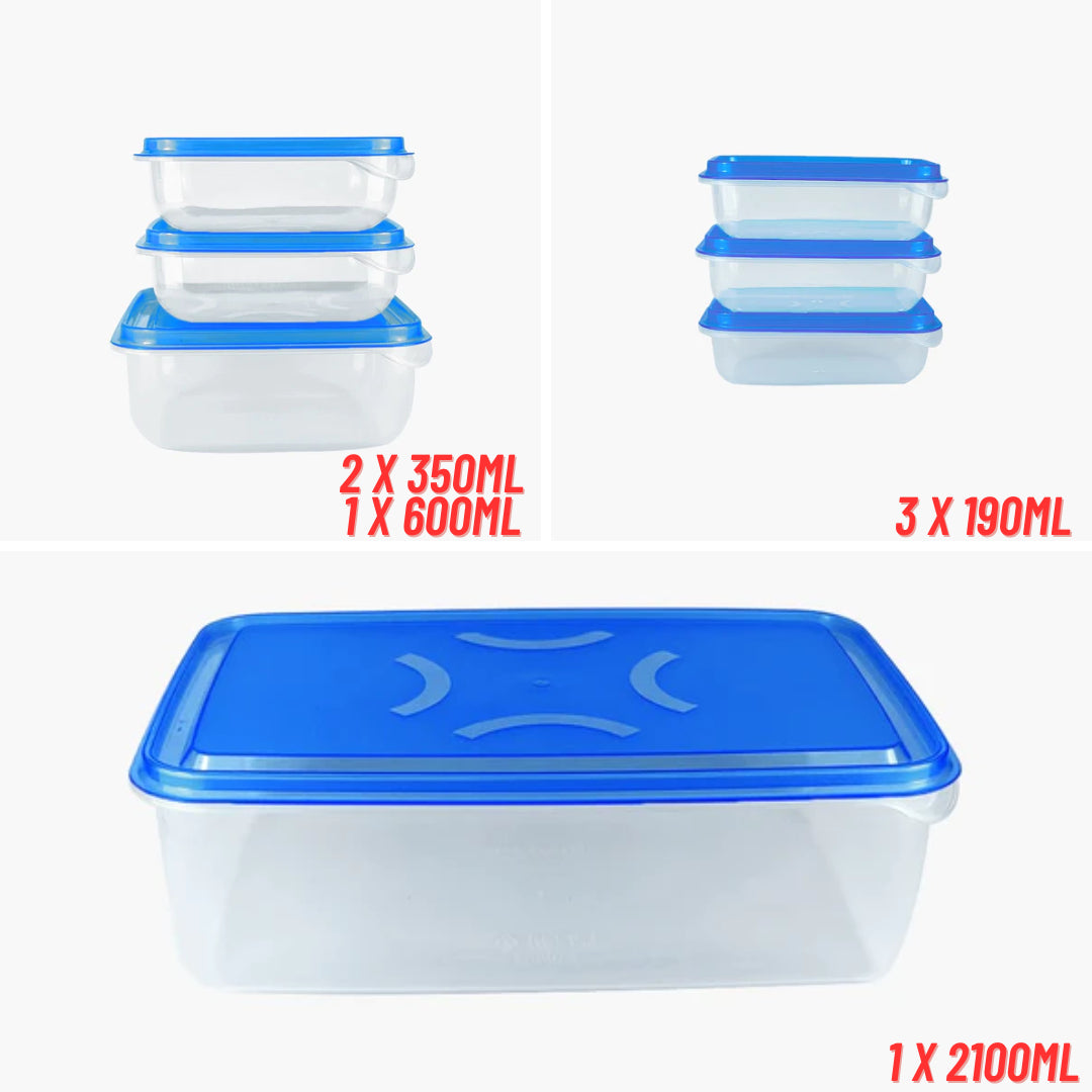 7 Pieces Food Storage Containers - pack of 7 food containers set of 7 containers