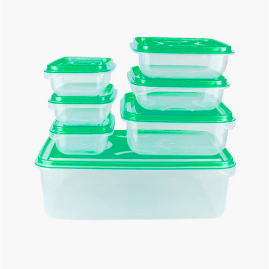 7 Pieces Food Storage Containers - pack of 7 food containers set of 7 containers
