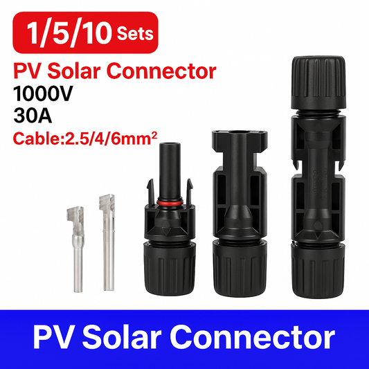 1 pair of  mc4 solar Connector
-  solar mc4  connectors in pure copper